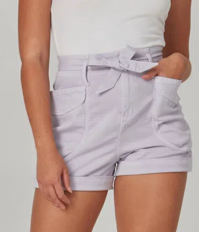 Lola Jeans Robbie Shorts In Misty Lilac In Gray
