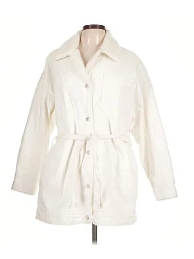 Pre-owned Lola Jeans Trenchcoat In Ivory