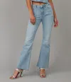 Lola Jeans Women's Alice-td High Rise Flare Jeans In Blue