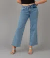 Lola Jeans Women's Colette-vib High Rise Wide Leg Jeans In Vintage Ice Blue
