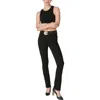 Lola Kate Womens Pocket Denim Straight Leg Jeans In Black