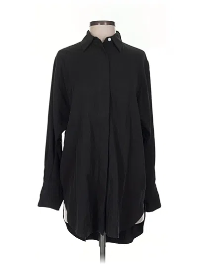 Pre-owned Lola Long Sleeve Button Down Shirt In Black