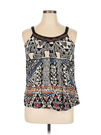 Pre-owned Lola P. Sleeveless Top Black Halter Neckline Tops