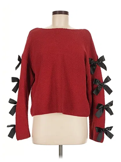 Pre-owned Lola Pullover Sweater In Red