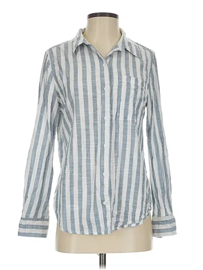 Pre-owned Lola River Long Sleeve Button Down Shirt In Blue