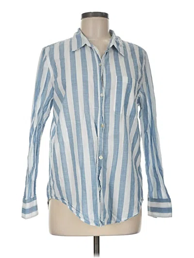 Pre-owned Lola River Long Sleeve Button Down Shirt In Blue