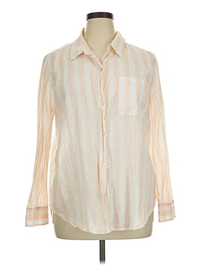 Pre-owned Lola River Long Sleeve Button Down Shirt In Ivory