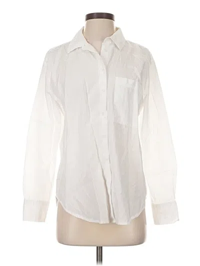 Pre-owned Lola River Long Sleeve Button Down Shirt In Ivory