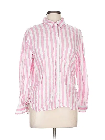 Pre-owned Lola River Long Sleeve Button Down Shirt In Pink