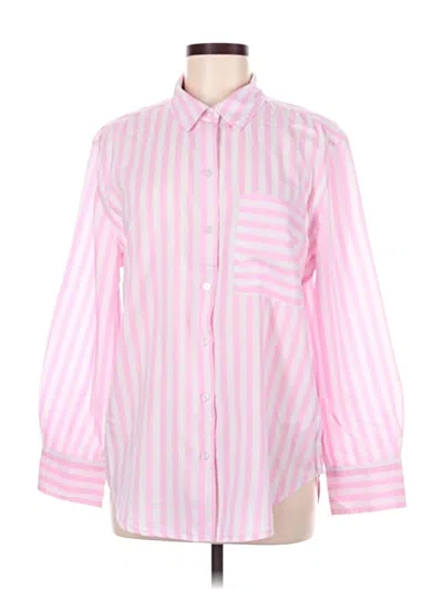 Pre-owned Lola River Long Sleeve Button Down Shirt In Pink