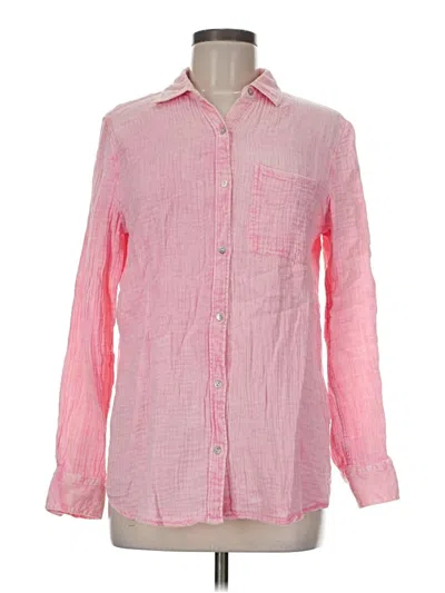 Pre-owned Lola River Long Sleeve Button Down Shirt In Pink