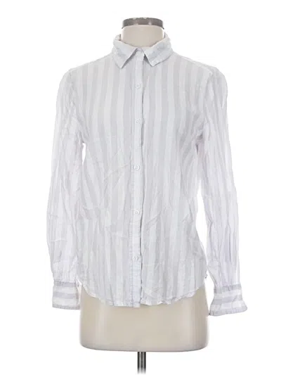 Pre-owned Lola River Long Sleeve Button Down Shirt In White