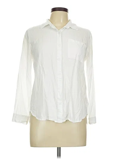 Pre-owned Lola River Long Sleeve Button Down Shirt In White