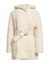 Lola Sandro Ferrone Woman Coat Ivory Size L Polyester In White