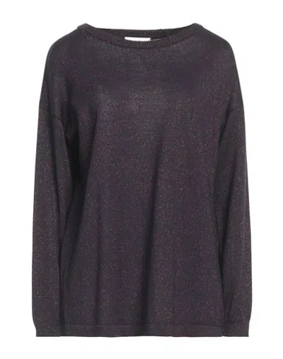 Lola Sandro Ferrone Woman Sweater Midnight Blue Size M Wool, Acrylic, Viscose, Polyester In Black