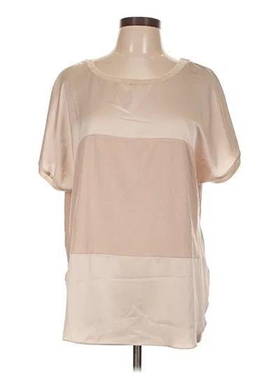 Pre-owned Lola Short Sleeve Blouse In Brown