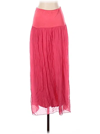 Pre-owned Lola Silk Skirt In Pink