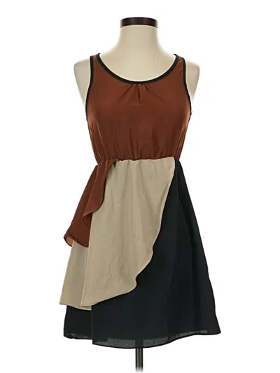 Pre-owned Lola Sleeveless Blouse In Brown