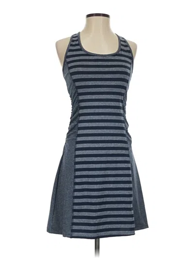 Pre-owned Lola Sleeveless Top Blue Halter Neckline Tops