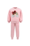 Lola + The Boys Bow Rainbow Gems Set In Pink