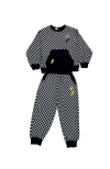 Lola + The Boys Checker Astro Patch Set In Black