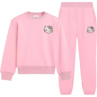 Lola + The Boys Kids'  Cozy Cutie Hello Kitty® Set In Pink
