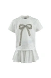 Lola + The Boys Crystal Bow Short Set