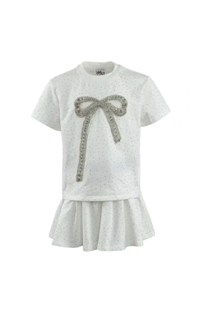 Lola + The Boys Kids'  Crystal Bow Short Set