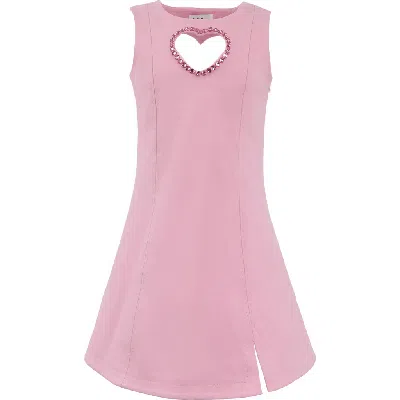 Lola + The Boys Kids'  Crystal Heart Dress In Pink