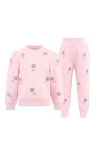 Lola + The Boys Crystal Lollipops Set In Pink