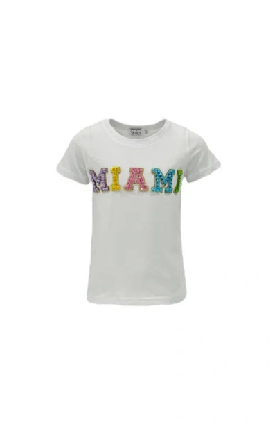 Lola + The Boys Kids'  Crystal Miami T-shirt In White