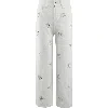 Lola + The Boys Girls' Crystal Rainbow Bow Studded Jeans - Little Kid, Big Kid In Neutral