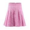 Lola + The Boys Denim Sparkle Pleated Skirt In Pink