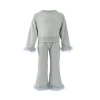 Lola + The Boys Feather Athletic Set In Grey