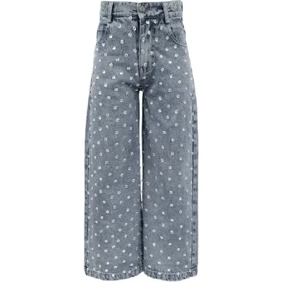 Lola + The Boys Kids'  Gems Sparkle Jeans In Blue