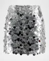 Lola + The Boys Girl's Magic Paillette Mini Sequin Skirt In Silver
