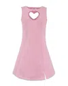 Lola + The Boys Girls' Crystal Heart Dress - Little Kid, Big Kid In Pink