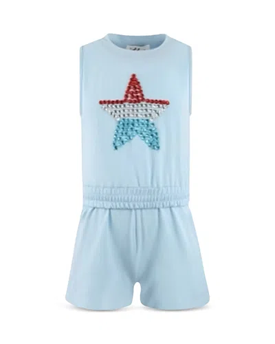 Lola + The Boys Girls' Crystal Star Top & Shorts Set - Little Kid, Big Kid In Blue