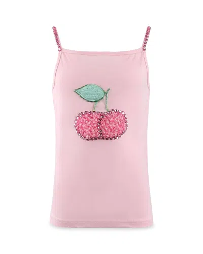 Lola + The Boys Girls' Gem Studded Cherry Tank - Little Kid, Big Kid