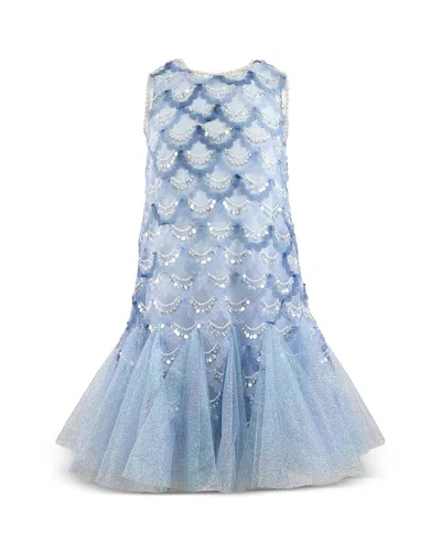 Lola + The Boys Girls' Mermaid Magic Tutu Dress - Little Kid, Big Kid In Blue