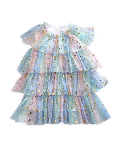 Lola + The Boys Girls' Pastel Stars Dress - Little Kid, Big Kid In Multicolor