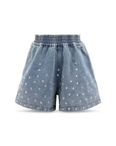 Lola + The Boys Girls' Rocker Studded Denim Shorts - Little Kid, Big Kid