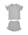 Lola + The Boys Sporty Bow Short Set
