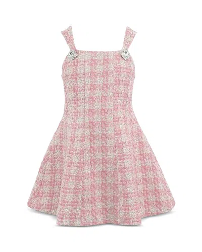 Lola + The Boys Girls' The Serena Dress - Little Kid, Big Kid In Pink
