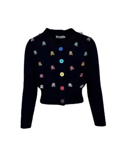Lola + The Boys Babies'  Gummy Bear Knit Cardigan