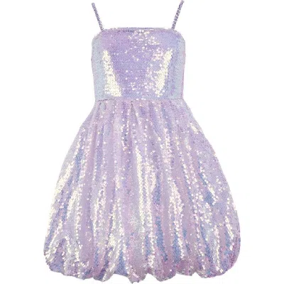 Lola + The Boys Kids'  Haze Gems Bubble Dress In Blue