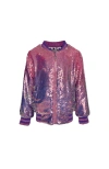 Lola + The Boys Haze Sequin Bomber