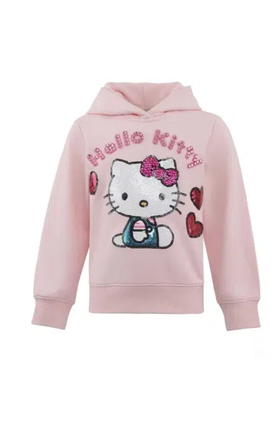 Lola + The Boys Kids'  Hello Kitty® Gem Love Hoodie In Pink