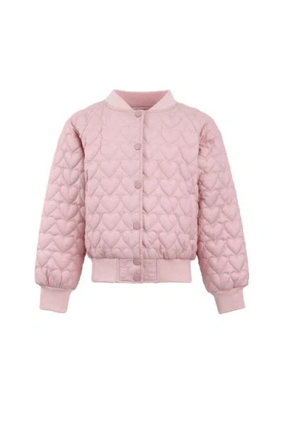 Lola + The Boys Kids'  I Love You Puffer In Pink
