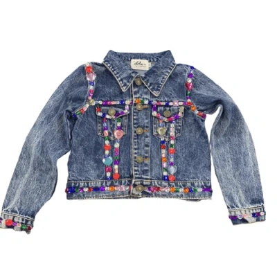 Lola + The Boys Kids'  Jelly Bean Denim Jacket In Blue